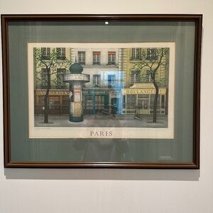 Framed Original Lithographie de A Renoux
